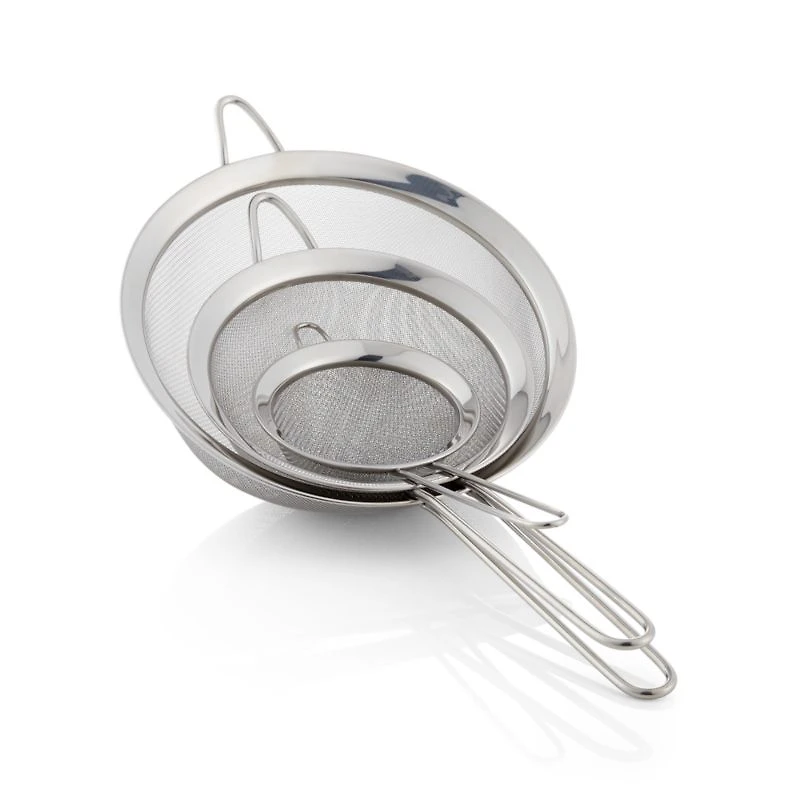 Stainless Steel Strainer-Sifter, Set of 3