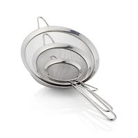 Stainless Steel Strainer-Sifter, Set of 3