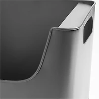 Small Charcoal Metal Stacking Storage Bin