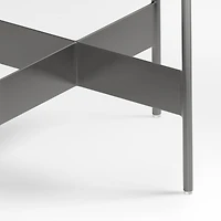 Meyer Dark Pewter Metal Counter Stool