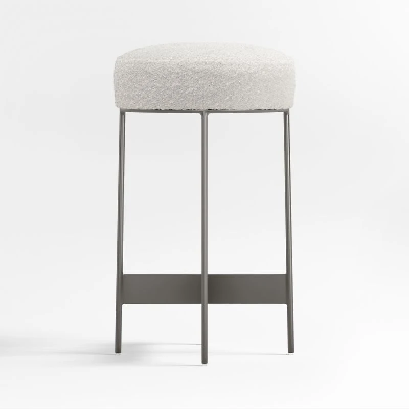 Meyer Dark Pewter Metal Counter Stool