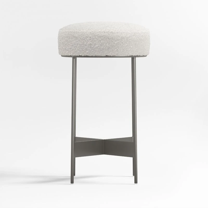 Meyer Dark Pewter Metal Counter Stool