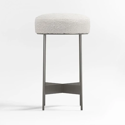 Meyer Dark Pewter Metal Counter Stool