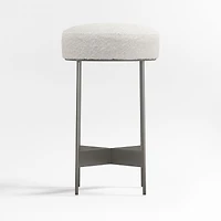 Meyer Dark Pewter Metal Counter Stool