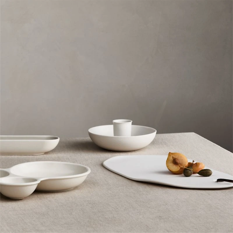 Mezze Ceramic Tapas 3-Part Ceramic Server