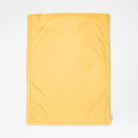 Yellow Ultra Soft Zig Zag Stitch Baby Stroller Blanket