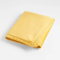 Yellow Ultra Soft Zig Zag Stitch Baby Stroller Blanket