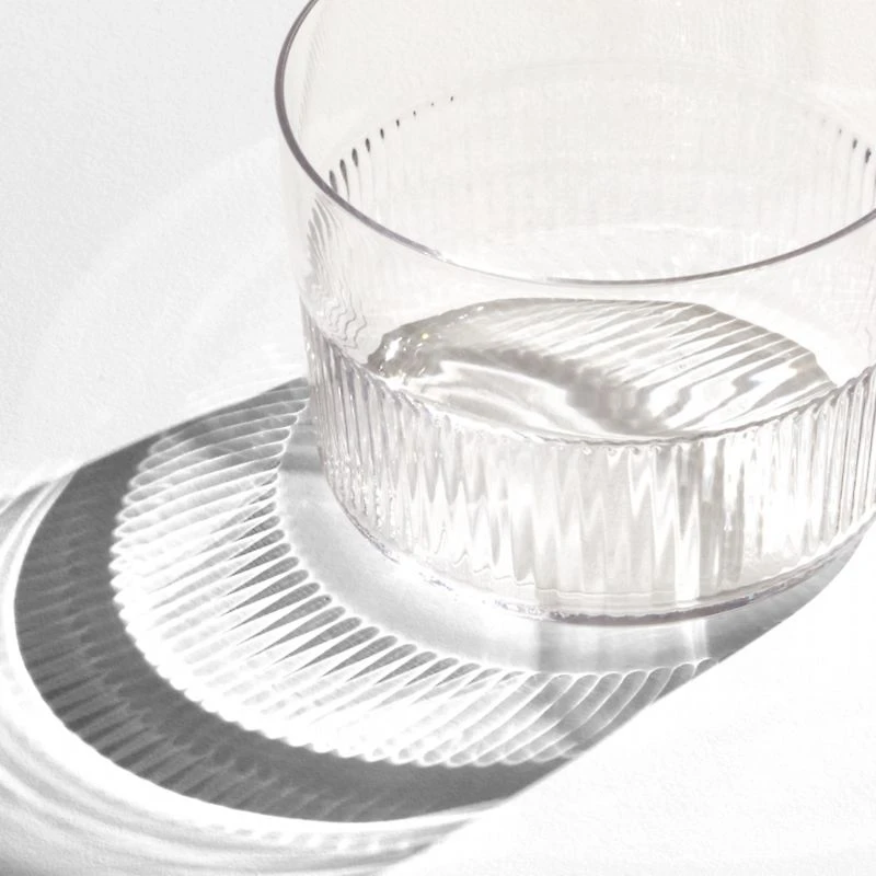 Mid-Ridged Small Drinking Glass