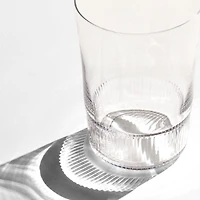 Mid-Ridged Tall Drinking Glass