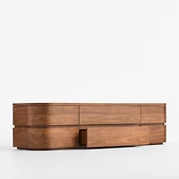 Milano 74" Walnut Storage Media Console