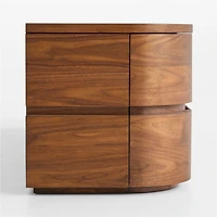 Milano 74" Walnut Storage Media Console