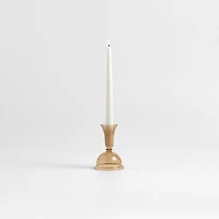 Milano Small Amber Glass Taper Candle Holder 5.2"