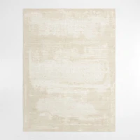 Milano Wool and Viscose Hand-Knotted Beige Area Rug 12'x15'
