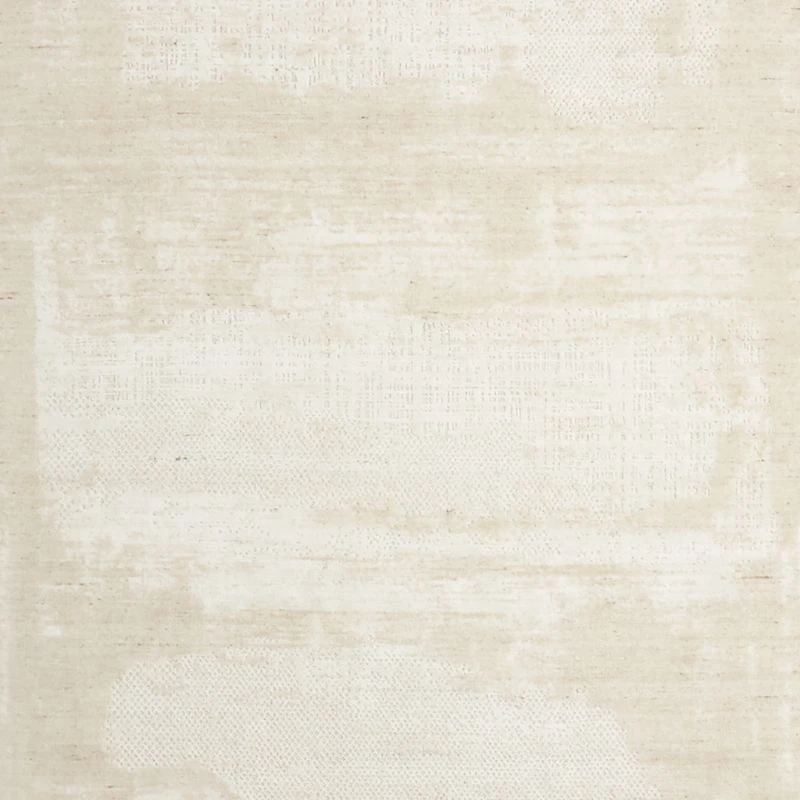 Milano Wool and Viscose Hand-Knotted Beige Area Rug 12'x15'