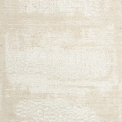 Milano Wool and Viscose Hand-Knotted Beige Area Rug 12'x15'