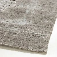 Milano Wool and Viscose Hand-Knotted Brown Area Rug 10'x14'