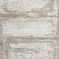 Milano Wool and Viscose Hand-Knotted Brown Area Rug 10'x14'