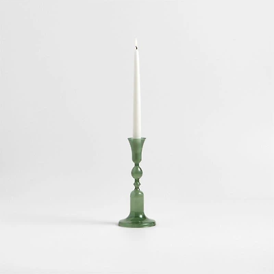 Milano Medium Glass Taper Candle Holder 9.3