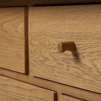 Millbrook 85" Natural Light Oak 10-Drawer Dresser