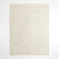 Milos Wool and Viscose Handwoven Sand Brown Area Rug 9'x12'