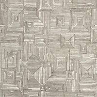 Milos Wool and Viscose Handwoven Taupe Brown Area Rug 6'x9'