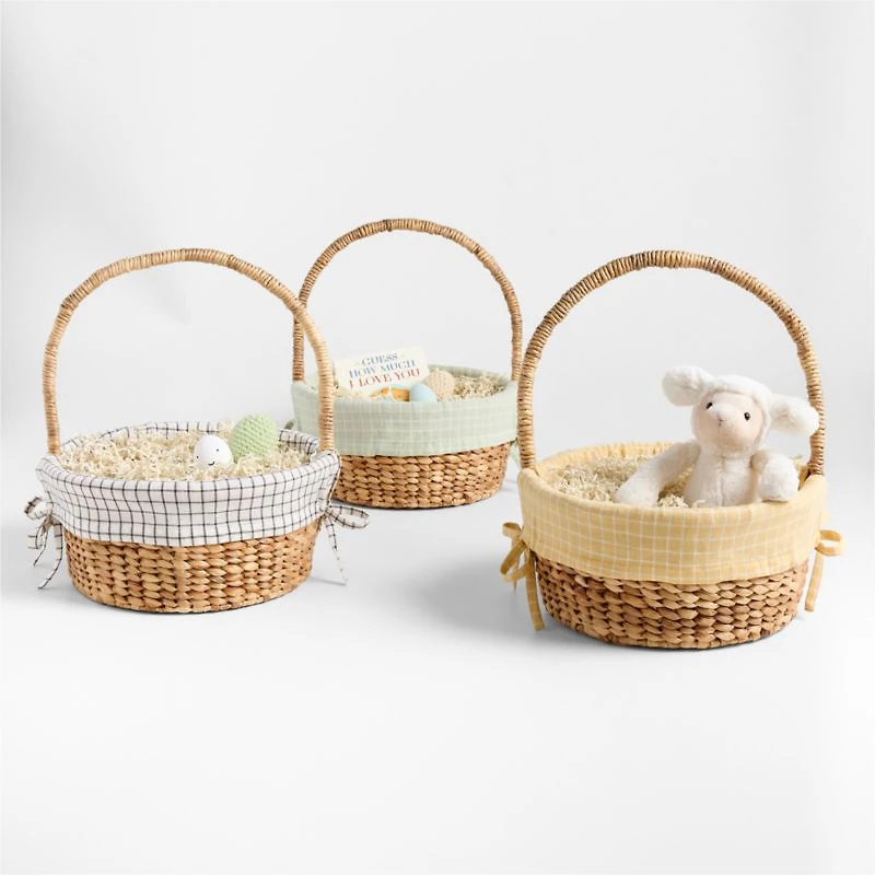 Mini Stax Alabaster Ivory Kids Easter Basket Liner