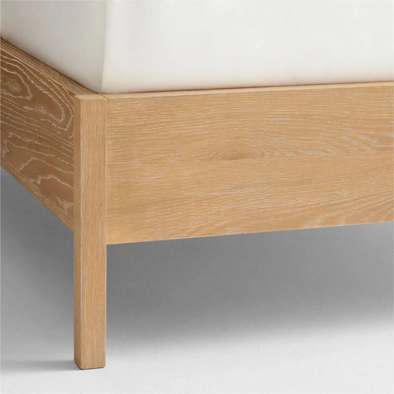 Mira Cerused Natural Oak Kids Full Bed