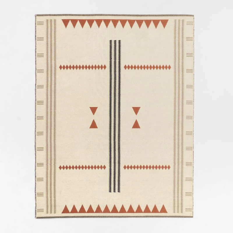 Mirror Pattern Brulee Brown Chenille Kids Area Rug 5'x8'