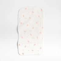 Mixed Print Pink Organic Cotton Gauze Baby Burp Cloth, Set of 3