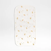 Mixed Print Savannah Yellow Organic Cotton Gauze Baby Burp Cloth, Set of 3
