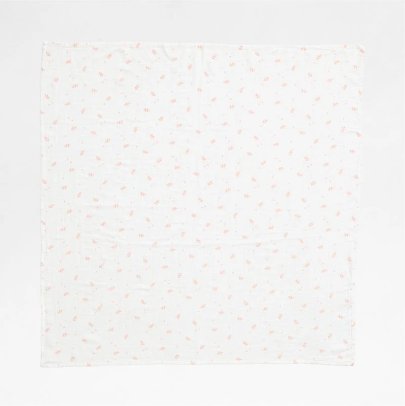 Mixed Print Pink Organic Cotton Gauze Baby Swaddle Blankets, Set of 3