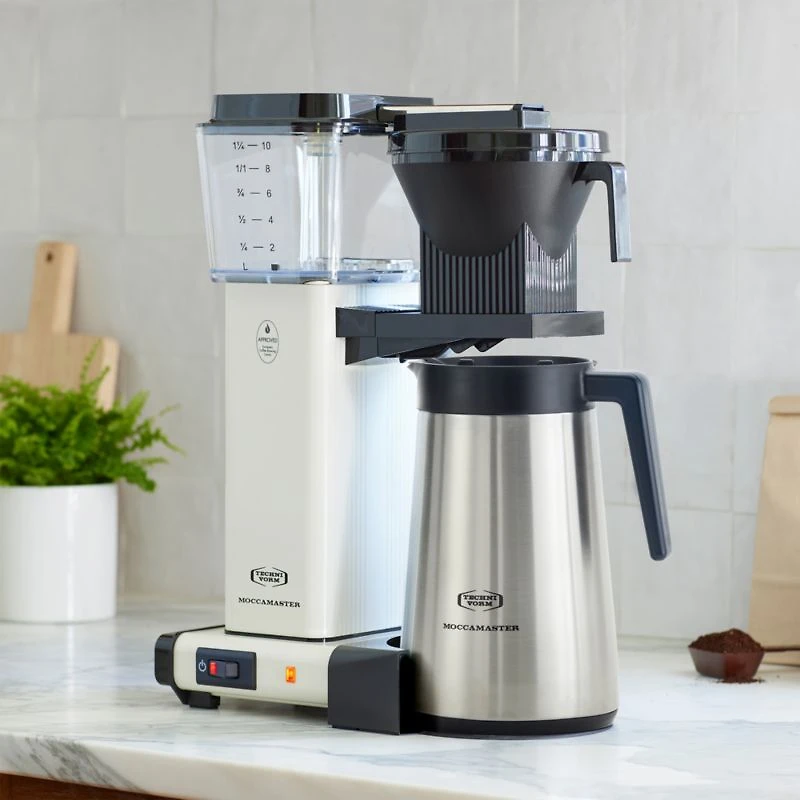 Moccamaster KBGT Thermal Brewer 10-Cup Off-White Coffee Maker