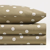 Stay Cool Modern Baseball Organic Cotton Kids Twin Sheet Set