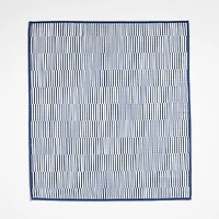 Modern Check Indigo Recycled Kitchen Towels, Set of 2