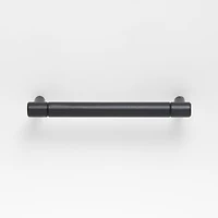 Modern 4" Flat-End Matte Black Cabinet Drawer Bar Pull