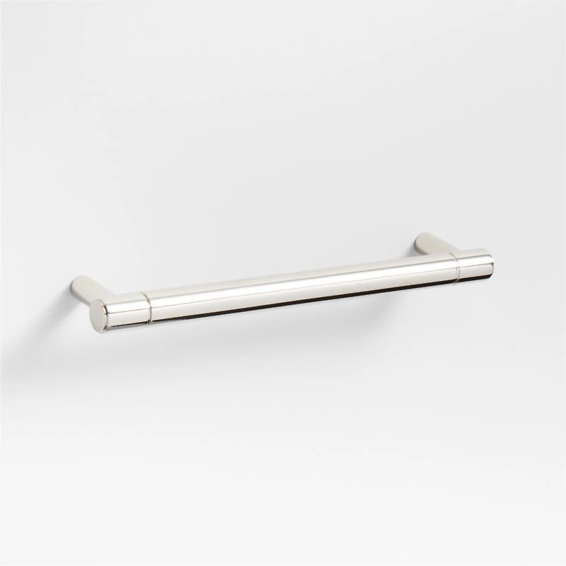 Modern 5" Flat-End Polished Chrome Cabinet Drawer Bar Pull