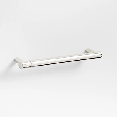 Modern 5" Flat-End Polished Chrome Cabinet Drawer Bar Pull