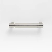 Modern 3" Flat-End Brushed Nickel Cabinet Drawer Bar Pull