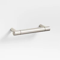 Modern 3" Flat-End Brushed Nickel Cabinet Drawer Bar Pull
