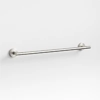 Modern Flat-End Brushed Nickel Bath Towel Bar 24"