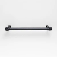 Modern 6" Fluted Matte Black Cabinet Drawer Bar Pull