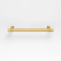 Modern 5" Fluted Brushed Brass Cabinet Drawer Bar Pull