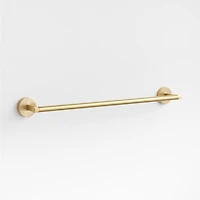 Modern Fluted Brushed Brass Bath Towel Bar 24"