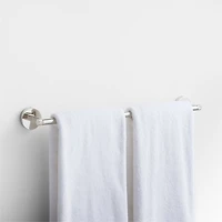 Modern Fluted Polished Chrome Bath Towel Bar 24"