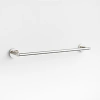 Modern Fluted Polished Chrome Bath Towel Bar 24"