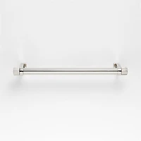 Modern 6" Fluted Polished Chrome Cabinet Drawer Bar Pull