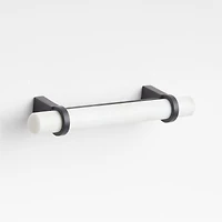 Modern Marble Black Cabinet Drawer Bar Pull 4"