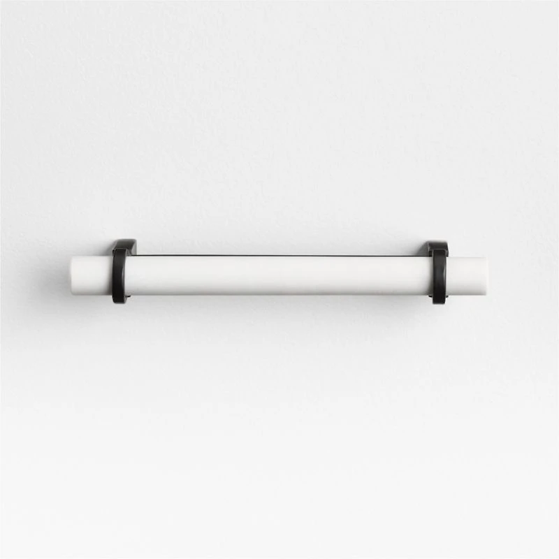 Modern Marble Black Cabinet Drawer Bar Pull 5"