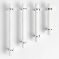 Modern Marble Chrome Silver Cabinet Drawer Bar Pull 4"