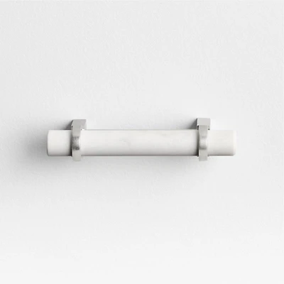 Modern Marble Silver Cabinet Drawer Bar Pull 3"